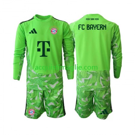 Divisa di Calcio Bayern Monaco Portiere Bambino Prima 2026/2027 Manica Lunga